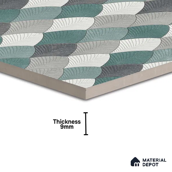 Moroccan Look Floor & Wall Tile TL 06146 Argo 2 ft x 2 ft Glitter Glossy Finish Vitrified Tile - 9 mm  | Suitable For Living Room, Dining, Bathroom & Kitchen | Please Expect a Slight Variation of Pattern (Sample)
