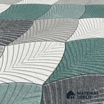 Moroccan Look Floor & Wall Tile TL 06146 Argo 2 ft x 2 ft Glitter Glossy Finish Vitrified Tile - 9 mm  | Suitable For Living Room, Dining, Bathroom & Kitchen | Please Expect a Slight Variation of Pattern (Sample)