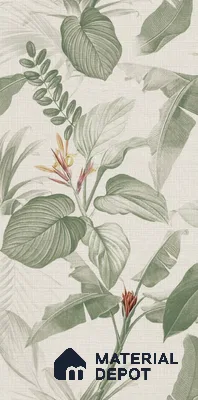Tropical Wall Tile TL 10762 Fabric Tropical A 4 ft x 2 ft Matte Finish Vitrified Tile - 10 mm | Suitable for Bathroom, Accent/Feature Wall, Basin Area