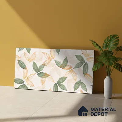 Tropical Wall Tile TL 05993 6121 GL C Highlighter 2 ft x 1 ft Ceramic Matte Finish - 7.5 mm | Suitable For Kitchen, Bathroom | Please Expect a Slight Variation of Pattern (Sample)