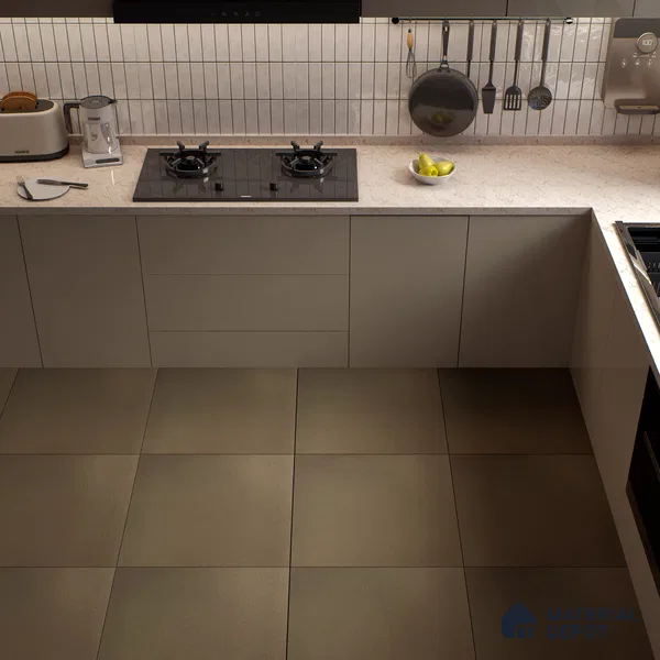 TL 05971 Truffle Matte Finish 600x600 mm Full Body Vitrified Wall & Floor Tile - 9 mm