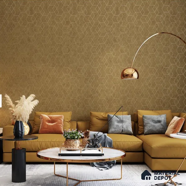 TV 0605 | 10 Meter x 21 Inches Geometric Look Wallpaper - 57.41 Sq. Ft. | Minimum 15% wastage during installation