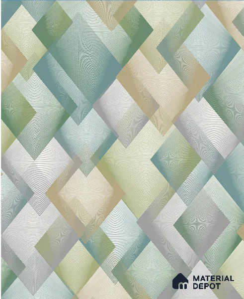 TV 1101 | 10 Meter x 21 Inches Geometric Look Wallpaper - 57.41 Sq. Ft. | Minimum 15% wastage during installation