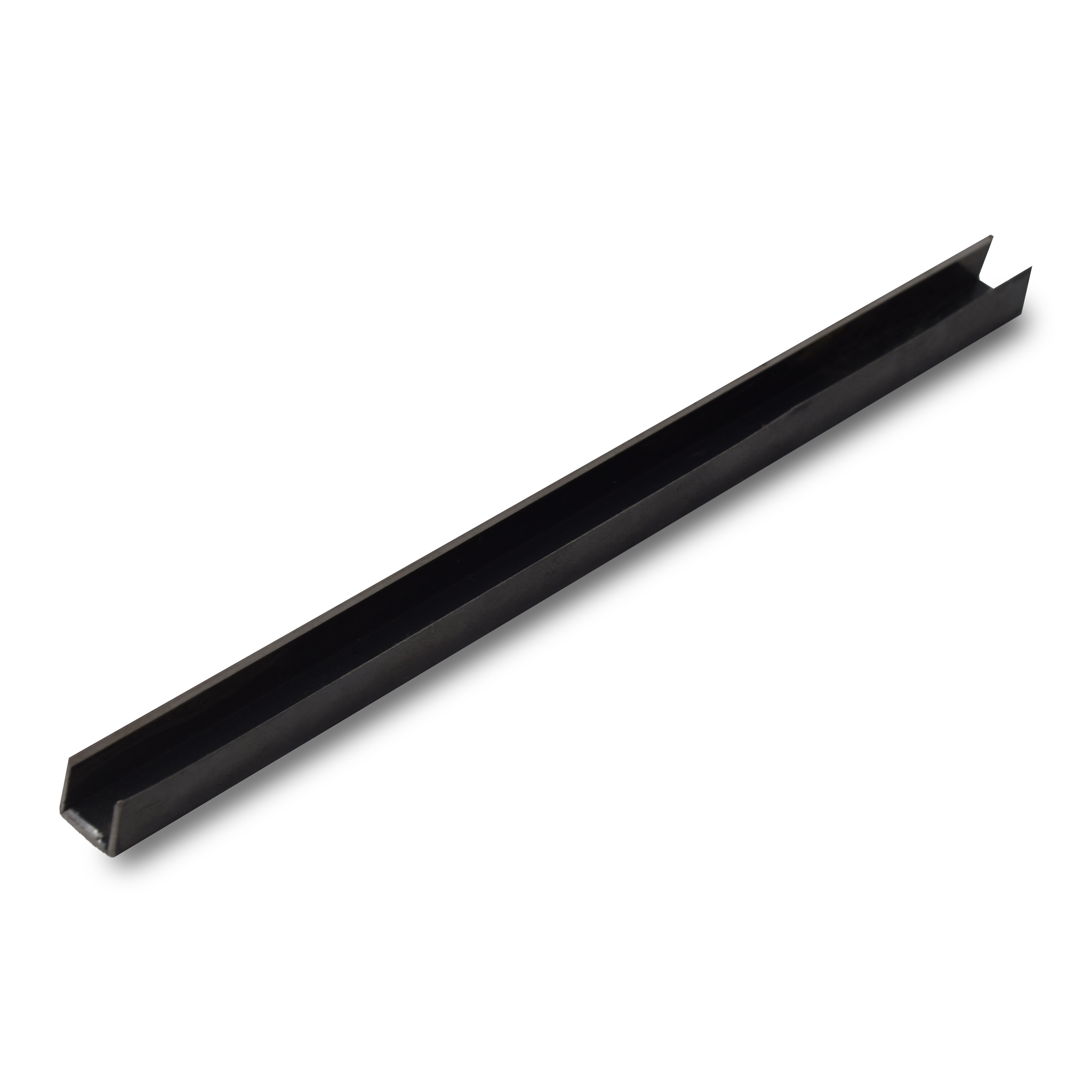 SS 304 U Inlay Profile Polish Black Glossy Finish Edgeline PM 00292 C | 10 ft (3 mtr) x 10 mm x 0.6 mm | Adhesive Type Installation | Suitable for Floor & Walls