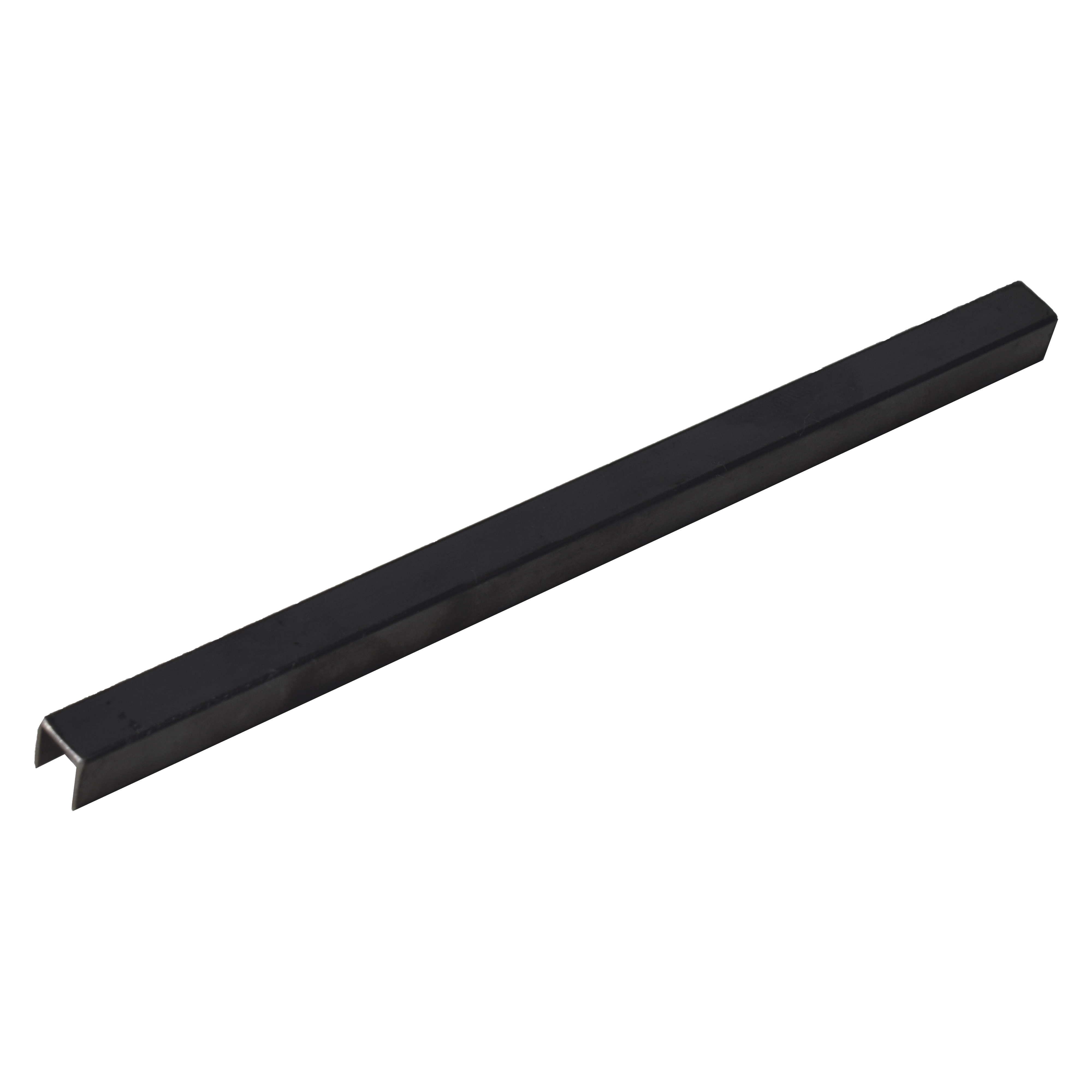 SS 304 U Inlay Profile Polish Black Glossy Finish Edgeline PM 00292 C | 10 ft (3 mtr) x 10 mm x 0.6 mm | Adhesive Type Installation | Suitable for Floor & Walls