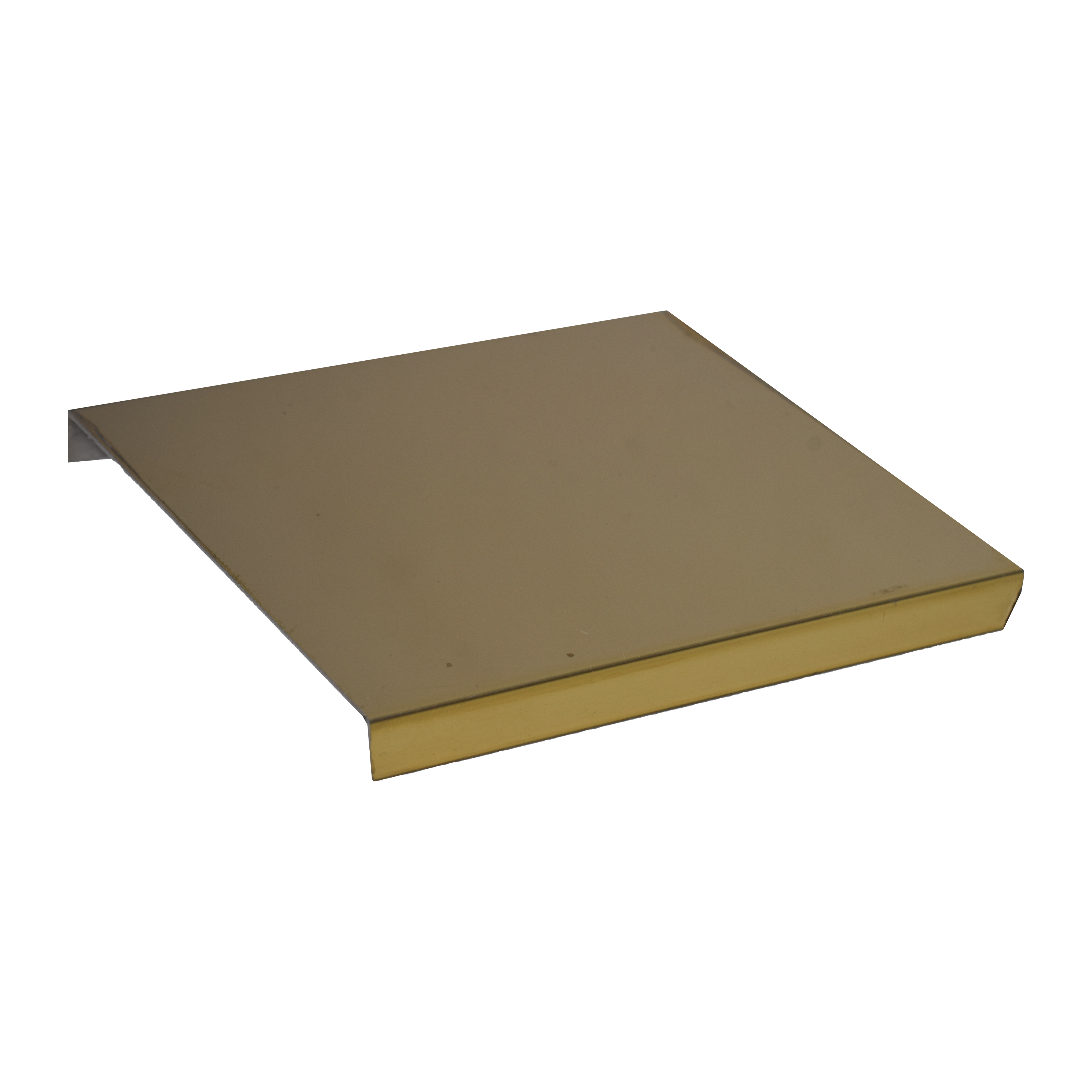 SS 304 U Inlay Profile Polished Gold Glossy Finish Edgeline PM 00292 N | 10 ft (3 mtr) x 70 mm x 0.6 mm | Adhesive Type Installation | Suitable for Floor & Walls