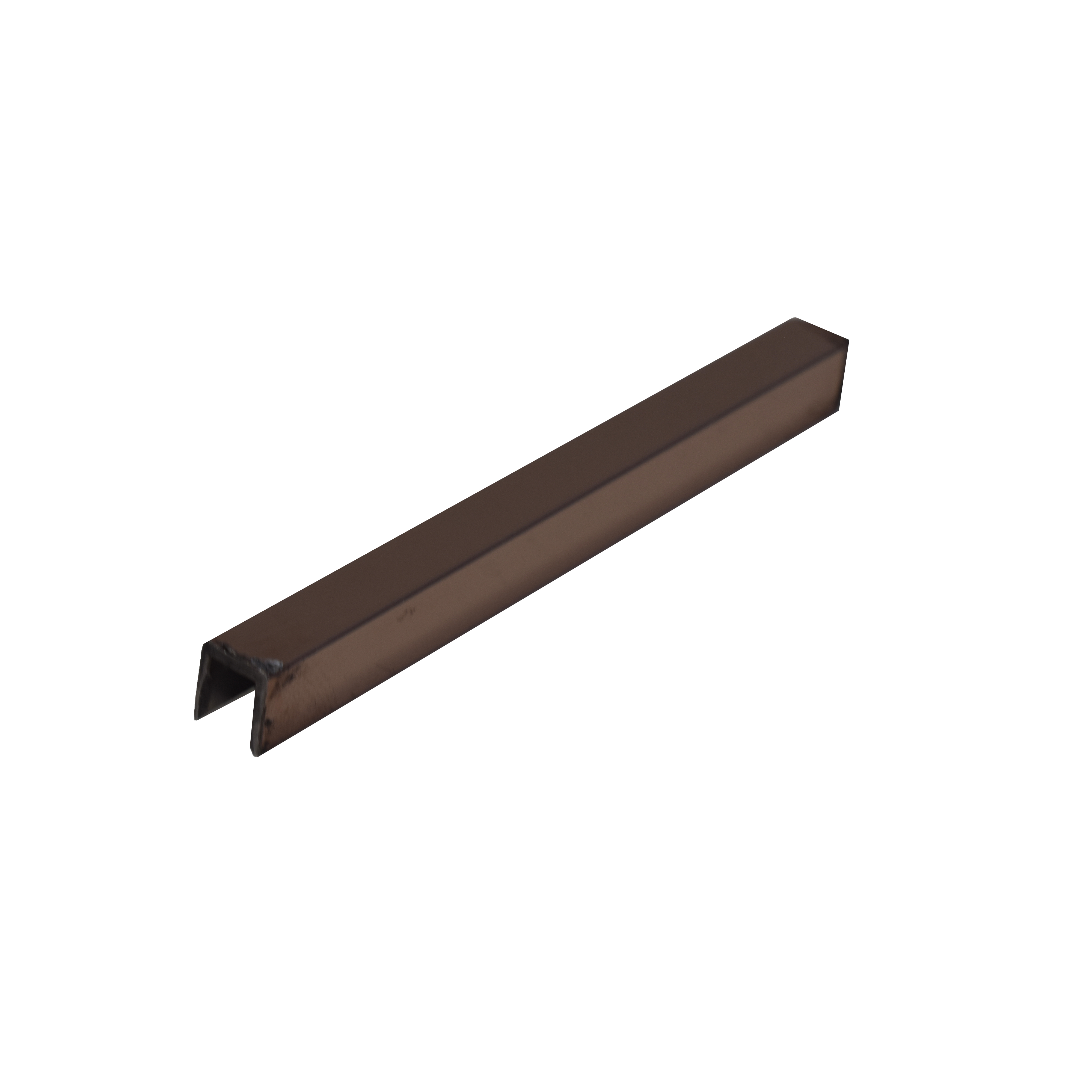 SS 304 U Inlay Profile Rose Gold Glossy Finish Edgeline PM 00292 Q | 10 ft (3 mtr) x 6 mm x 0.6 mm | Adhesive Type Installation | Suitable for Floor & Walls