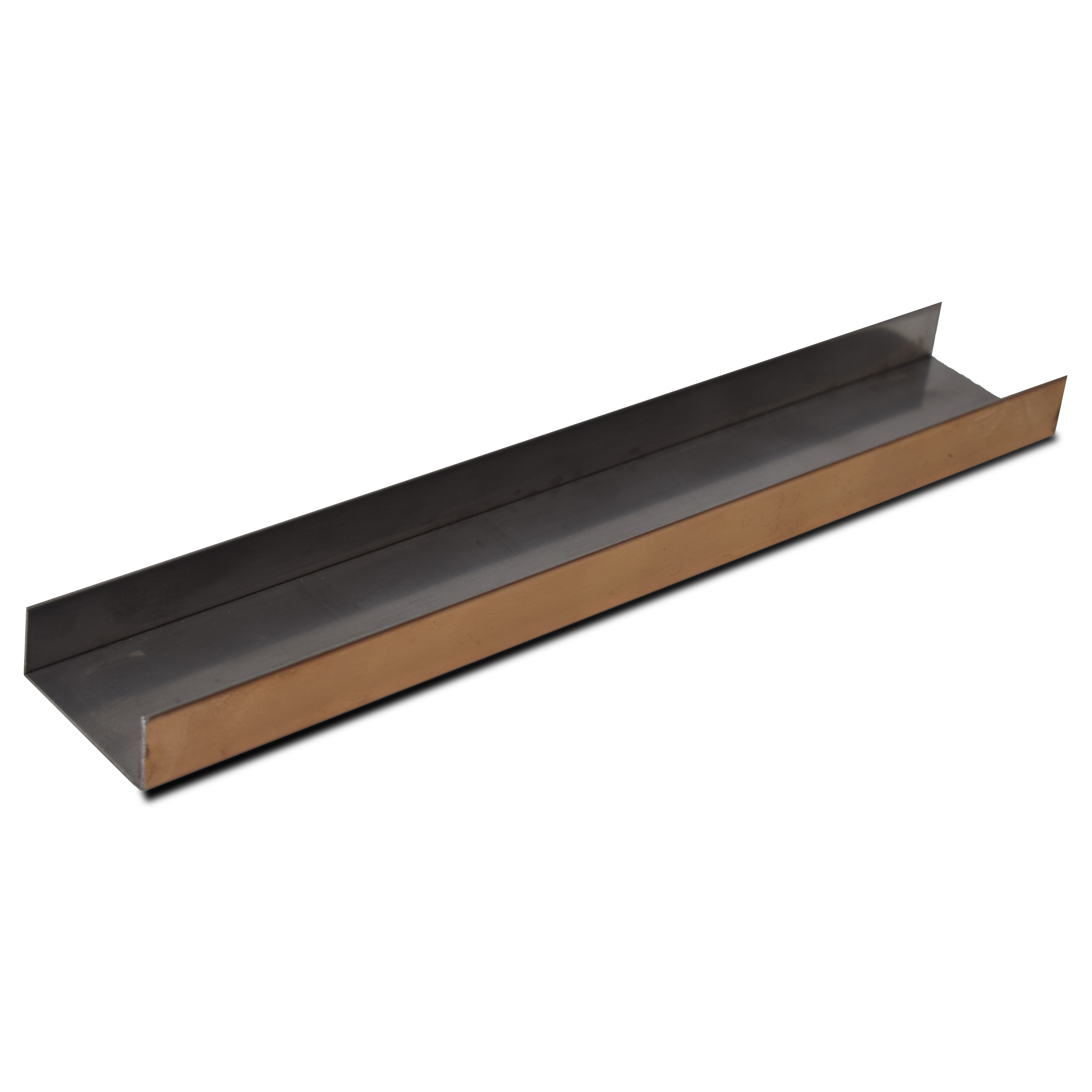 SS 304 U Inlay Profile Rose Gold Glossy Finish Edgeline PM 00292 T | 10 ft (3 mtr) x 20 mm x 0.6 mm | Adhesive Type Installation | Suitable for Floor & Walls