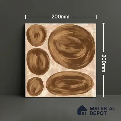 Subway Wall Tile TL 04972 B Canto Piedra Pebble Canyon 8 x 8 inch Ceramic Matte Finish - 10 mm | Suitable for Highlighter Walls, Foyer, Bathroom, Kitchen Wall & Backsplashes (Sample)