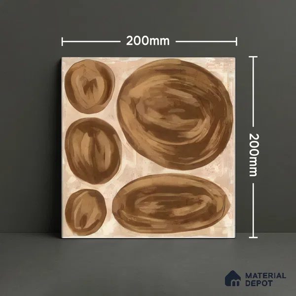 Subway Wall Tile TL 04972 B Canto Piedra Pebble Canyon 8 x 8 inch Ceramic Matte Finish - 10 mm | Suitable for Highlighter Walls, Foyer, Bathroom, Kitchen Wall & Backsplashes (Sample)