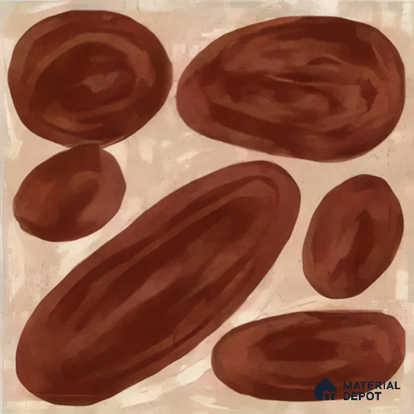 Subway Wall Tile TL 04972 C Canto Piedra Pebble Maroon 8 x 8 inch Ceramic Matte Finish - 10 mm | Suitable for Highlighter Walls, Foyer, Bathroom, Kitchen Wall & Backsplashes (Sample)