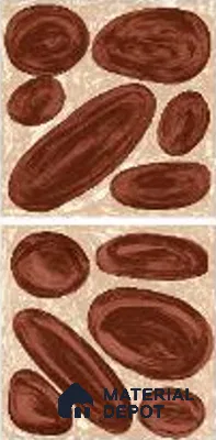 Subway Wall Tile TL 04972 C Canto Piedra Pebble Maroon 8 x 8 inch Ceramic Matte Finish - 10 mm | Suitable for Highlighter Walls, Foyer, Bathroom, Kitchen Wall & Backsplashes (Sample)