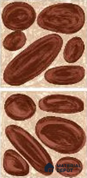 Subway Wall Tile TL 04972 C Canto Piedra Pebble Maroon 8 x 8 inch Ceramic Matte Finish - 10 mm | Suitable for Highlighter Walls, Foyer, Bathroom, Kitchen Wall & Backsplashes (Sample)