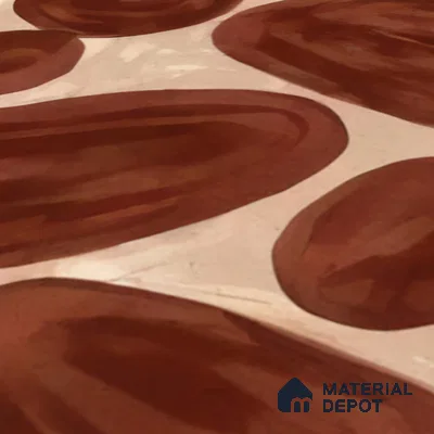 Subway Wall Tile TL 04972 C Canto Piedra Pebble Maroon 8 x 8 inch Ceramic Matte Finish - 10 mm | Suitable for Highlighter Walls, Foyer, Bathroom, Kitchen Wall & Backsplashes (Sample)