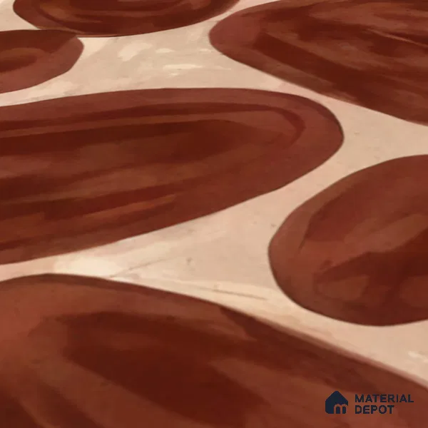 Subway Wall Tile TL 04972 C Canto Piedra Pebble Maroon 8 x 8 inch Ceramic Matte Finish - 10 mm | Suitable for Highlighter Walls, Foyer, Bathroom, Kitchen Wall & Backsplashes (Sample)