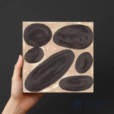 Subway Wall Tile TL 04972 E Canto Piedra Pebble Grigio 8 x 8 inch Ceramic Matte Finish - 10 mm | Suitable for Highlighter Walls, Foyer, Bathroom, Kitchen Wall & Backsplashes (Sample)