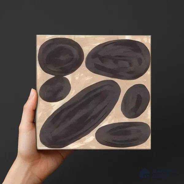 Subway Wall Tile TL 04972 E Canto Piedra Pebble Grigio 8 x 8 inch Ceramic Matte Finish - 10 mm | Suitable for Highlighter Walls, Foyer, Bathroom, Kitchen Wall & Backsplashes (Sample)