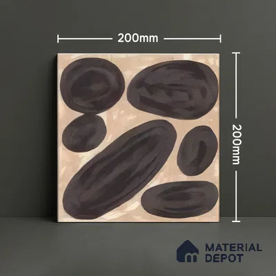 Subway Wall Tile TL 04972 E Canto Piedra Pebble Grigio 8 x 8 inch Ceramic Matte Finish - 10 mm | Suitable for Highlighter Walls, Foyer, Bathroom, Kitchen Wall & Backsplashes (Sample)