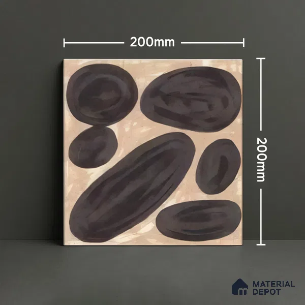 Subway Wall Tile TL 04972 E Canto Piedra Pebble Grigio 8 x 8 inch Ceramic Matte Finish - 10 mm | Suitable for Highlighter Walls, Foyer, Bathroom, Kitchen Wall & Backsplashes (Sample)