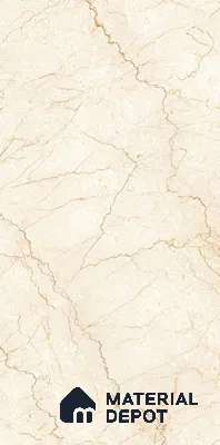 Marble Floor & Wall Tile TL 02209 Unction Cream 4 ft x 2 ft Glossy Finish Vitrified Tile - 9 mm (Random 5)
