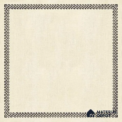 Handmade Third Fired Moroccan Wall Tile TL 13004 D Ivory Linen 300x300 mm Embossed Glue Matte Finish Ceramic Rajasthani Series Tile - 9 mm