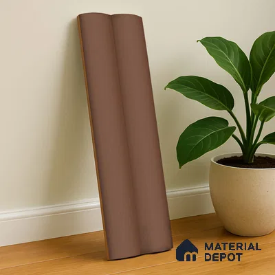 Subway Fluted Wall Tile TL 04961 B Piedra Caramel Oasis 12 x 3 inch Ceramic Matte Finish - 6.5 mm | Suitable for Highlighter Walls, Foyer, Bathroom, Kitchen Wall & Backsplashes (Sample)