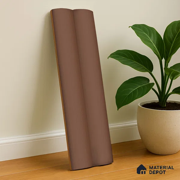 Subway Fluted Wall Tile TL 04961 B Piedra Caramel Oasis 12 x 3 inch Ceramic Matte Finish - 6.5 mm | Suitable for Highlighter Walls, Foyer, Bathroom, Kitchen Wall & Backsplashes (Sample)