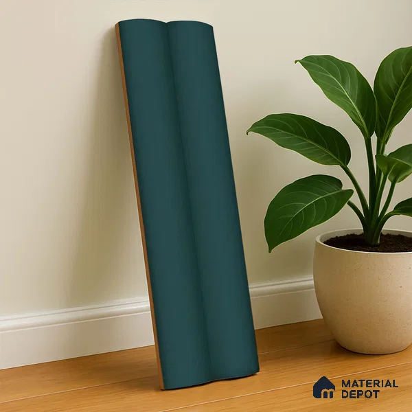 Subway Fluted Wall Tile TL 04961 C Piedra Tortora Green 12 x 3 inch Ceramic Matte Finish - 6.5 mm | Suitable for Highlighter Walls, Foyer, Bathroom, Kitchen Wall & Backsplashes