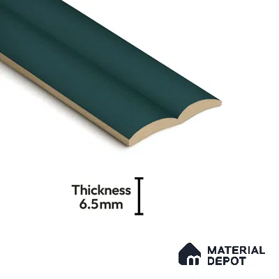 Subway Fluted Wall Tile TL 04961 C Piedra Tortora Green 12 x 3 inch Ceramic Matte Finish - 6.5 mm | Suitable for Highlighter Walls, Foyer, Bathroom, Kitchen Wall & Backsplashes