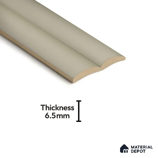 Subway Fluted Wall Tile TL 04961 E Piedra Seam Silver 12 x 3 inch Ceramic Matte Finish - 6.5 mm | Suitable for Highlighter Walls, Foyer, Bathroom, Kitchen Wall & Backsplashes