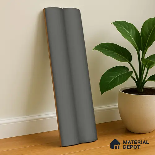 Subway Fluted Wall Tile TL 04961 F Piedra Shoadow Gris 12 x 3 inch Ceramic Matte Finish - 6.5 mm | Suitable for Highlighter Walls, Foyer, Bathroom, Kitchen Wall & Backsplashes