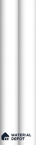 Subway Fluted Wall Tile TL 04961 G Piedra Glacier White 12 x 3 inch Ceramic Matte Finish - 6.5 mm | Suitable for Highlighter Walls, Foyer, Bathroom, Kitchen Wall & Backsplashes