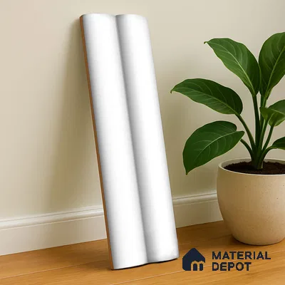 Subway Fluted Wall Tile TL 04961 G Piedra Glacier White 12 x 3 inch Ceramic Matte Finish - 6.5 mm | Suitable for Highlighter Walls, Foyer, Bathroom, Kitchen Wall & Backsplashes
