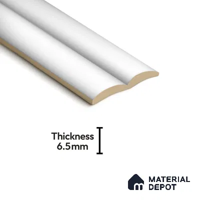 Subway Fluted Wall Tile TL 04961 G Piedra Glacier White 12 x 3 inch Ceramic Matte Finish - 6.5 mm | Suitable for Highlighter Walls, Foyer, Bathroom, Kitchen Wall & Backsplashes