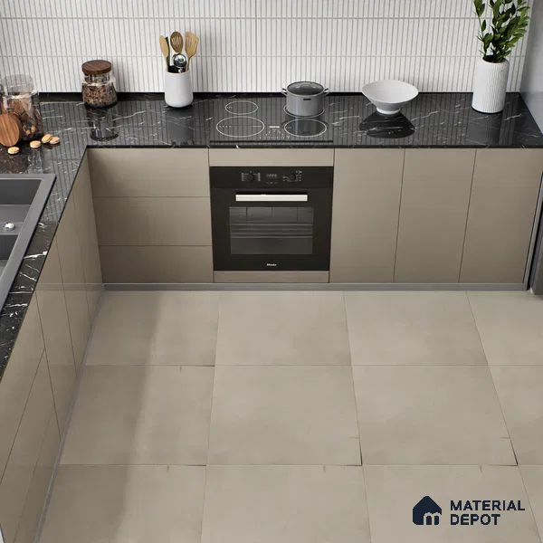 TL 00786 Urbantek Beige 2 ft x 2 ft Matte Finish Vitrified Tile - 9 mm | Suitable for Living Room, Bedroom, Bathroom