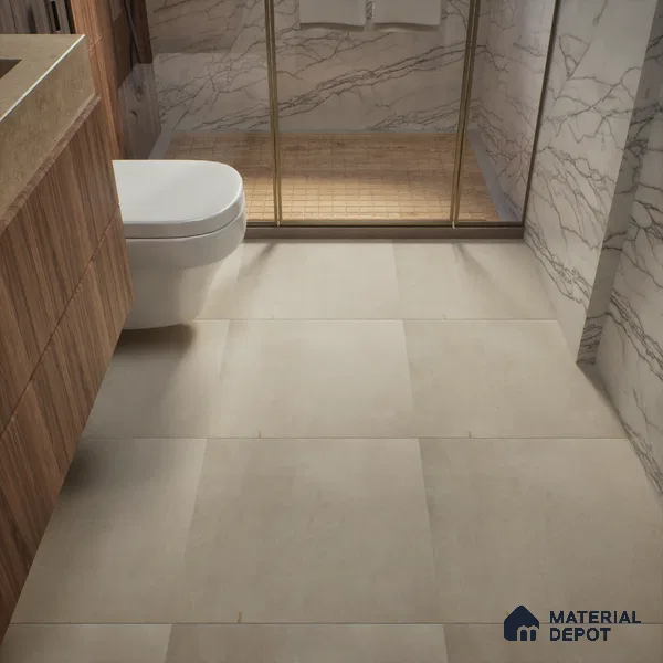 TL 00786 Urbantek Beige 2 ft x 2 ft Matte Finish Vitrified Tile - 9 mm | Suitable for Living Room, Bedroom, Bathroom