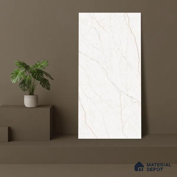 Marble Floor & Wall Tile TL 05549 Ureca Beige 4 ft x 2 ft Matte Finish Vitrified Tile - 9 mm