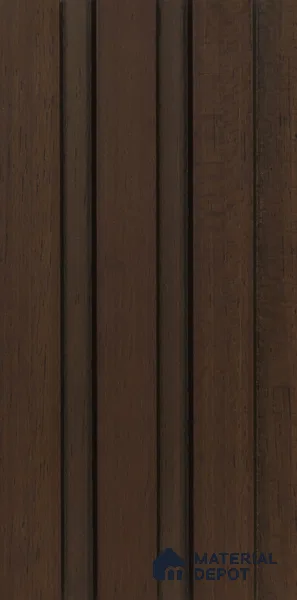 Olive Brown Wooden Louver PN 02736 9.35 ft x 4.9 inch Charcoal Panel - 4.5 mm | Suitable for Feature Wall, TV Unit & Living Room | Width is Subjected to 5% Variation