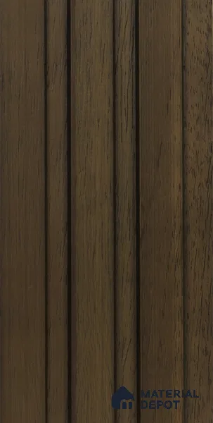Chestnut Brown Wooden Louver PN 02736 F 9.35 ft x 4.9 inch Charcoal Panel - 4.5 mm | Suitable for Feature Wall, TV Unit & Living Room | Width is Subjected to 5% Variation