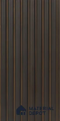 Smoked Brown Plain Colour Louver PN 02738 E 9.35 ft x 4.9 inch Charcoal Panel - 4.5 mm | Suitable for Feature Wall, TV Unit & Living Room | Width is Subjected to 5% Variation