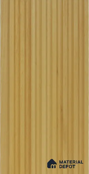 Golden Yellow Wooden Louver PN 02737 9.35 ft x 4.9 inch Charcoal Panel - 4.5 mm | Suitable for Feature Wall, TV Unit & Living Room | Width is Subjected to 5% Variation