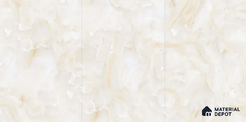 TL 00352 Vanilla Beige 6 ft x 4 ft Glossy Finish Endless Vitrified Wall & Floor Tile - 9 mm | Adhesive and Spacers Must be Used During Installation