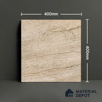 Parking Floor Tile TL 07573 Vanilla Haze | 16 x 16 inch | Anti Slip Matte Finish Heavy Duty Vitrified Tile - 12 mm | Suitable For High Traffic Areas, Terrace, Balcony | Pattern Alignment May Vary | 2-3 mm Spacer is Mandatory