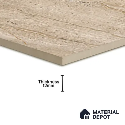 Parking Floor Tile TL 07573 Vanilla Haze | 16 x 16 inch | Anti Slip Matte Finish Heavy Duty Vitrified Tile - 12 mm | Suitable For High Traffic Areas, Terrace, Balcony | Pattern Alignment May Vary | 2-3 mm Spacer is Mandatory