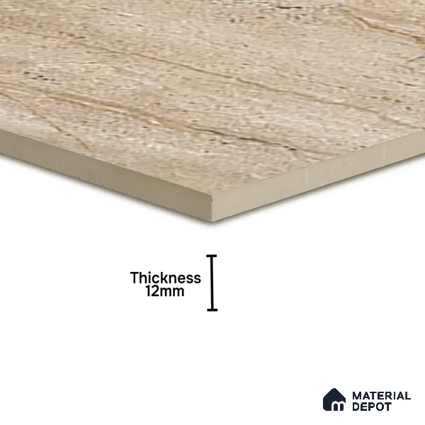 Parking Floor Tile TL 07573 Vanilla Haze | 16 x 16 inch | Anti Slip Matte Finish Heavy Duty Vitrified Tile - 12 mm | Suitable For High Traffic Areas, Terrace, Balcony | Pattern Alignment May Vary | 2-3 mm Spacer is Mandatory