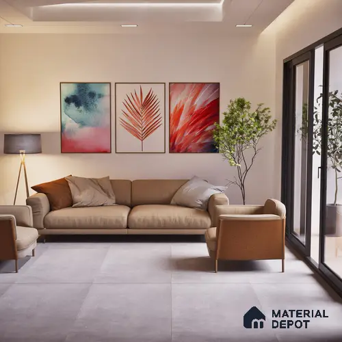TL 05564 B Vartus Grey 4 ft x 2 ft Matte Finish Vitrified Tile - 9 mm