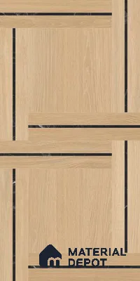 TL 12818 Veneer 304 Ivory 4 ft x 2 ft Vitrified Matte Finish Tile - 9 mm