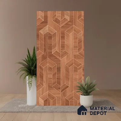 TL 07988 Venom Wood Brown 1200x600 mm Matte Finish Floor & Wall Tile - 9 mm (Random 4)