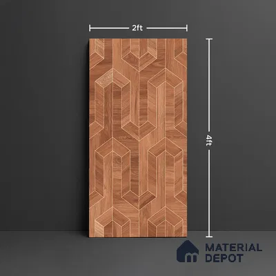 TL 07988 Venom Wood Brown 1200x600 mm Matte Finish Floor & Wall Tile - 9 mm (Random 4)