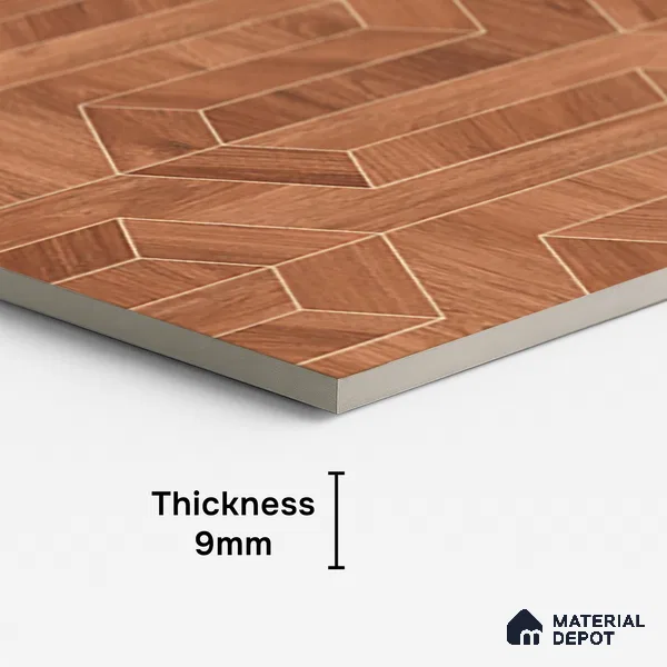 TL 07988 Venom Wood Brown 1200x600 mm Matte Finish Floor & Wall Tile - 9 mm (Random 4)
